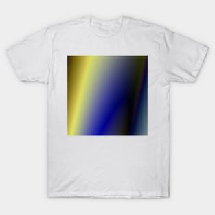 blue yellow texture T-Shirt